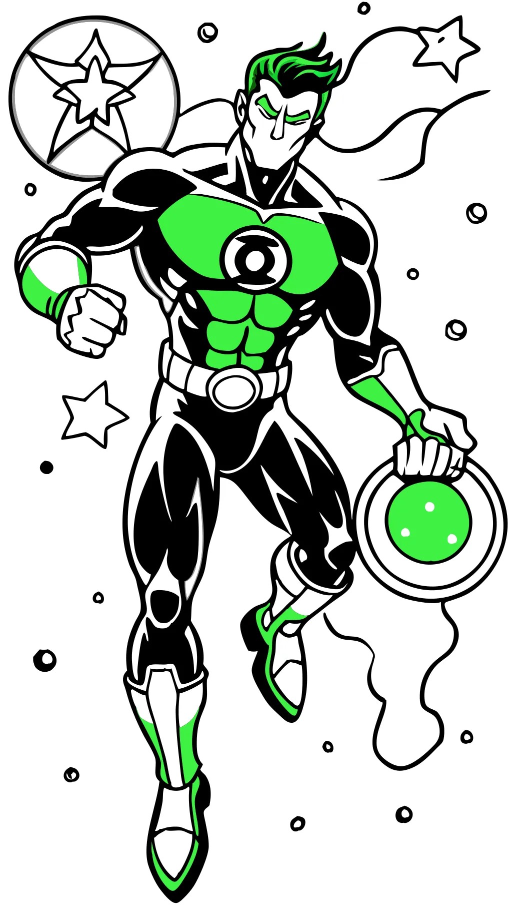 green lantern coloring pages